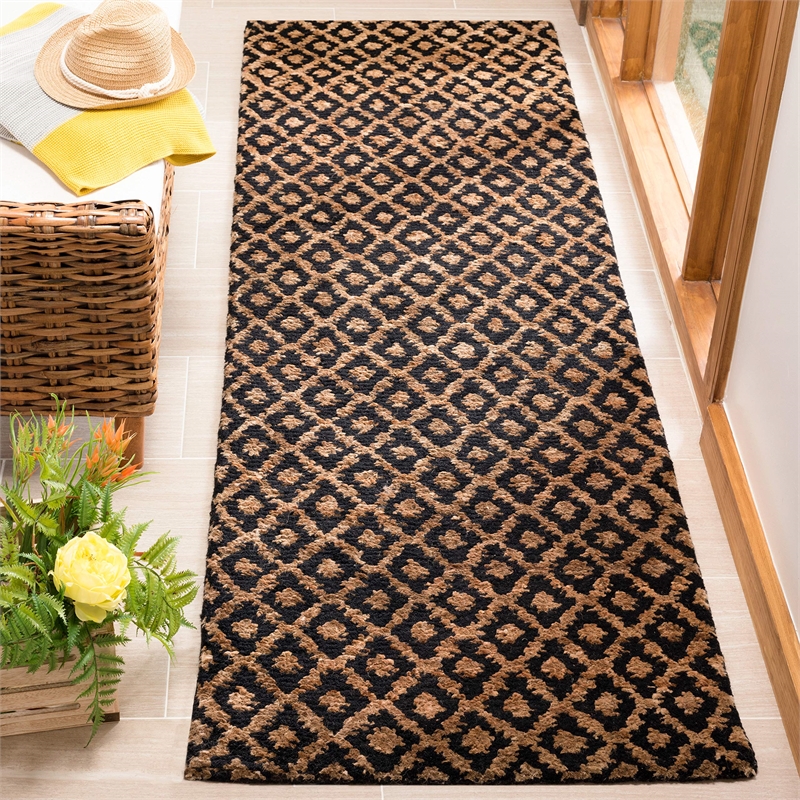 Safavieh Bohemian Black Contemporary Rug - Runner 2'6
