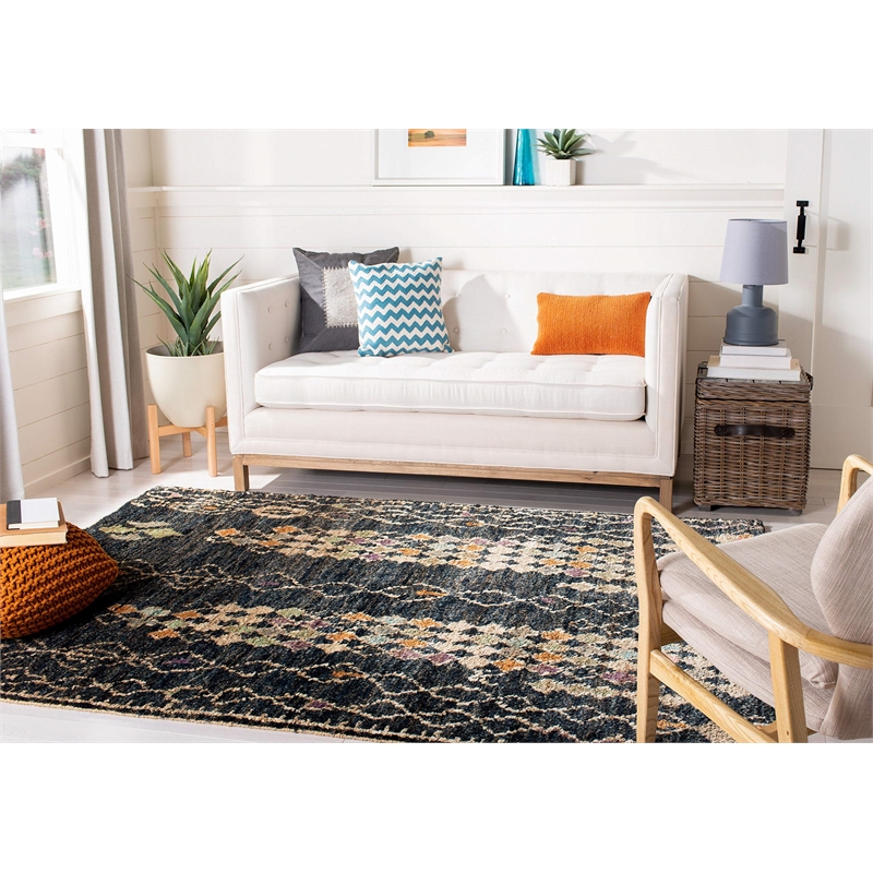 Safavieh Bohemian Black Contemporary Rug - 5' x 8'