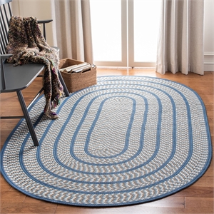 Safavieh Braided IVORY Braided Rug - Oval 8' x 10'