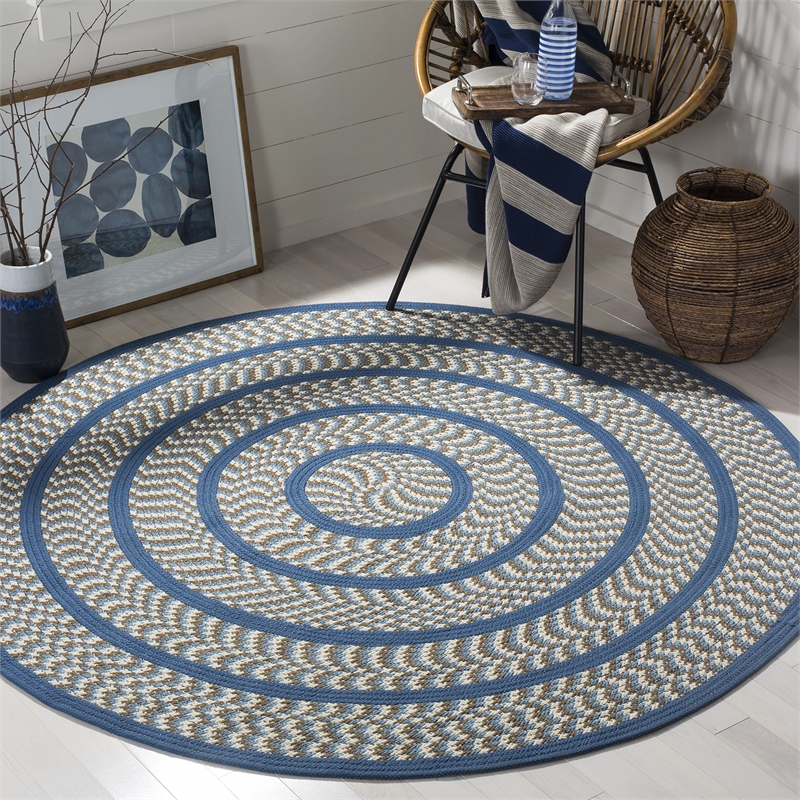 Safavieh Braided Ivory Braided Rug - Round 6'