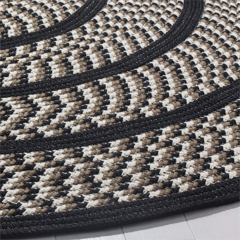 Safavieh Braided Ivory Braided Rug - Round 4'