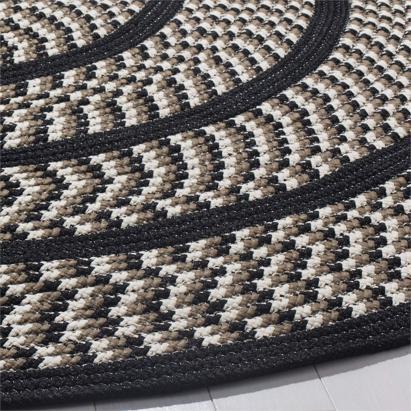 Safavieh Braided Ivory Braided Rug - Round 4'