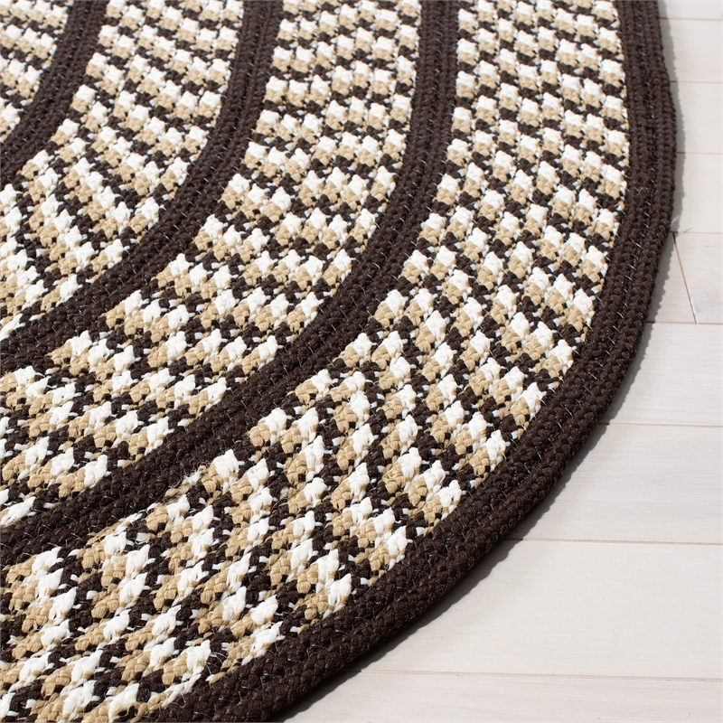 Safavieh Braided Ivory Braided Rug - Round 6'