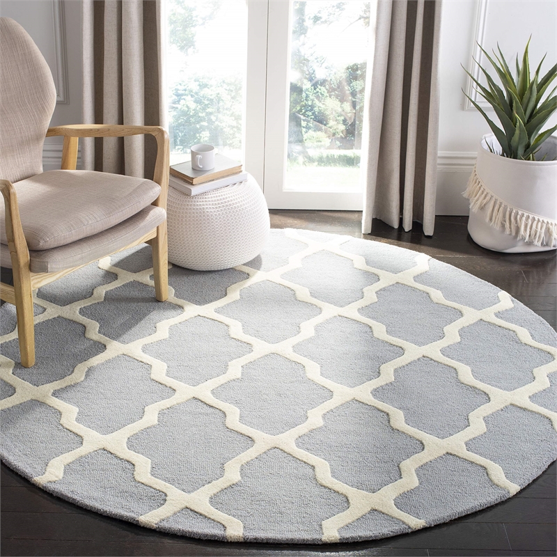 Safavieh Cambridge Silver Transitional Rug - Round 4'