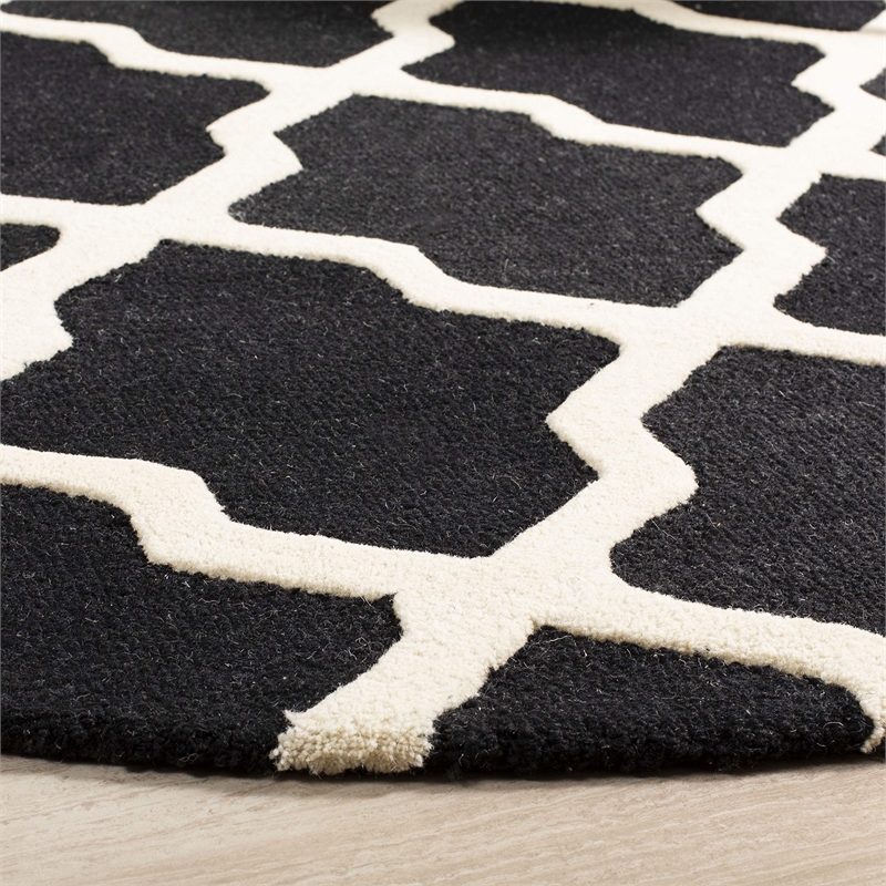 Safavieh Cambridge Black Transitional Rug - Round 4'