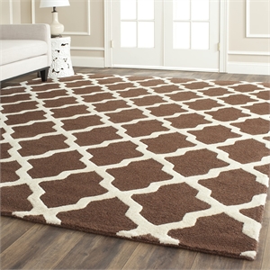 Safavieh Cambridge Dark Brown Transitional Rug - Square 4'