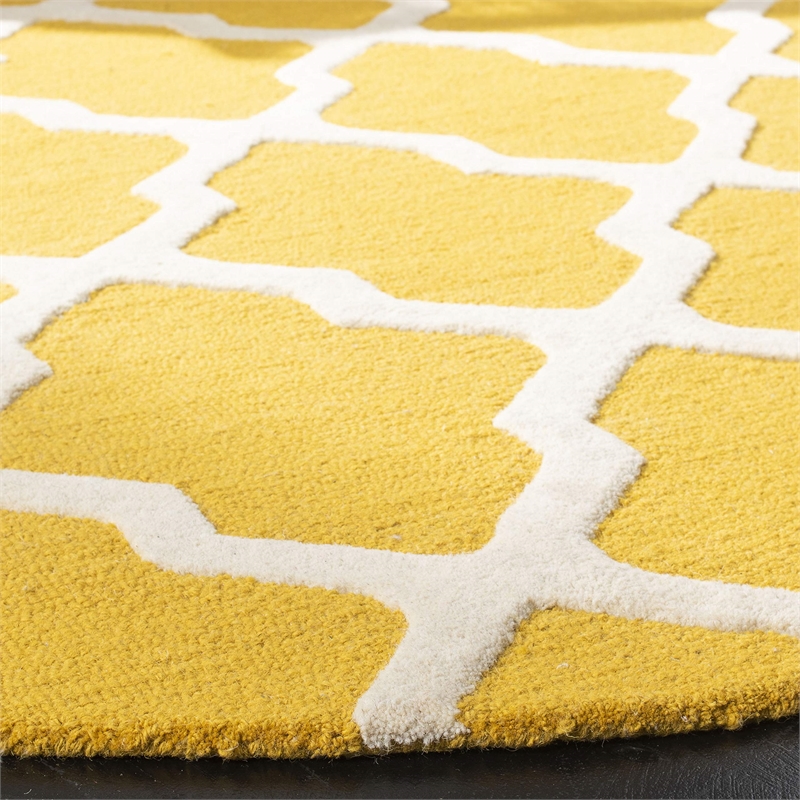 Safavieh Cambridge Gold Transitional Rug - Round 8'