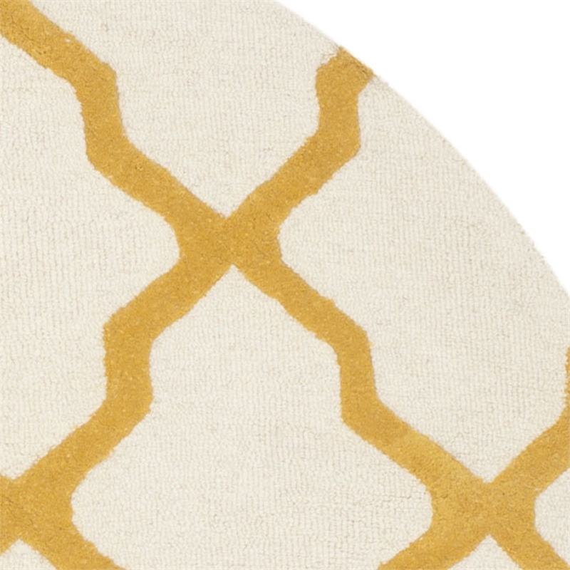 Safavieh Cambridge Ivory Transitional Rug - Round 4'