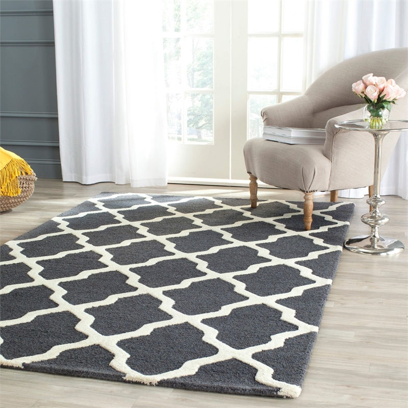 Safavieh Cambridge Dark Grey Transitional Rug - 11' x 15'