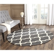 Safavieh Cambridge Dark Grey Transitional Rug - Round 8'