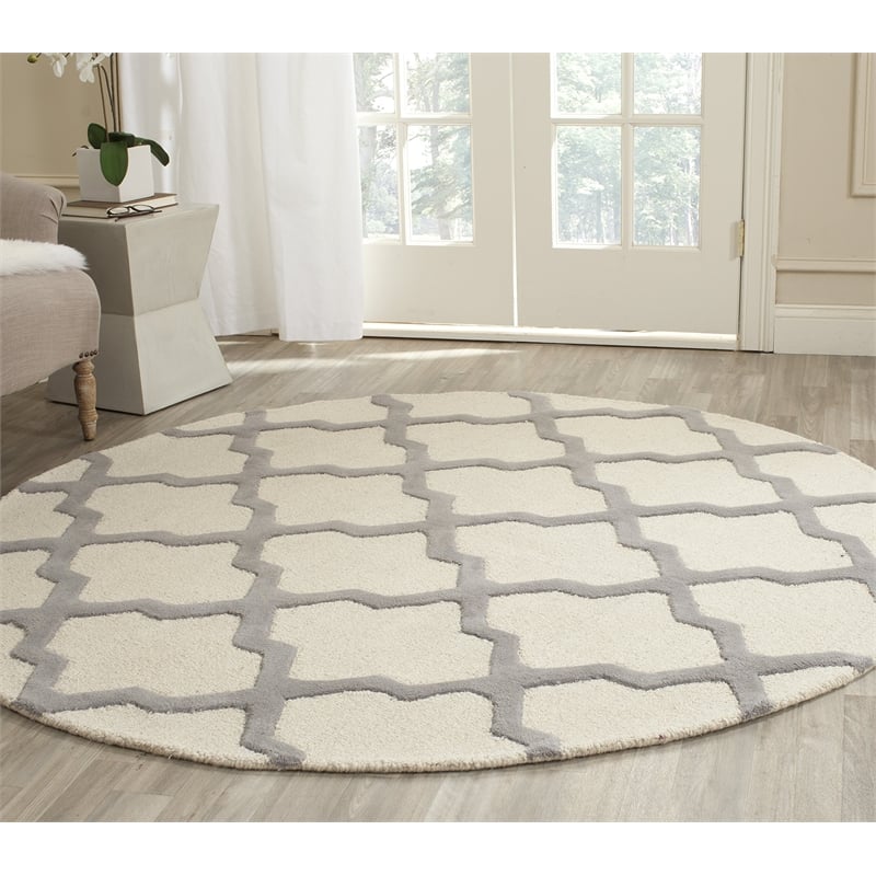 Safavieh Cambridge Ivory Transitional Rug - Round 4'