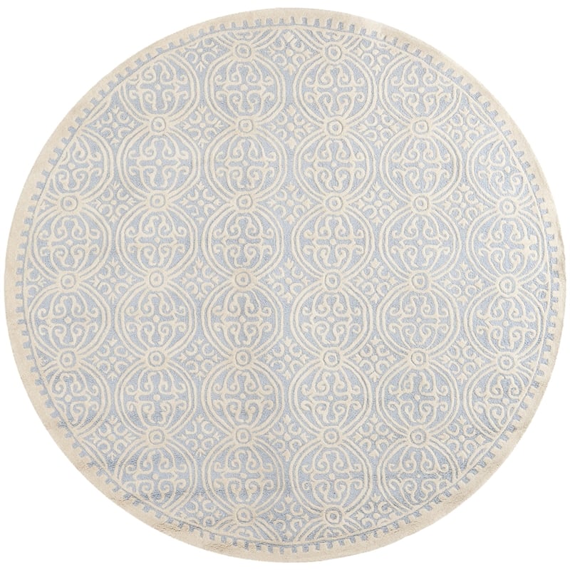 Safavieh Cambridge Light Blue Transitional Rug - Round 10'