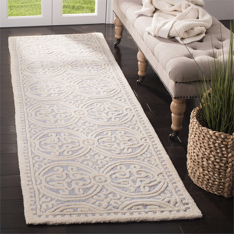 Safavieh Cambridge Light Blue Transitional Rug - Runner 2'6