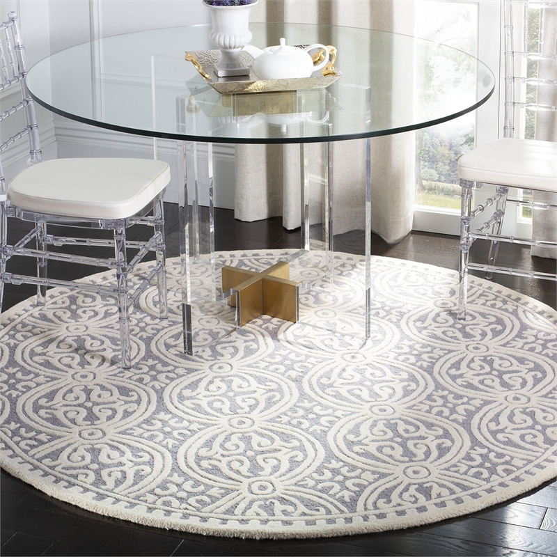 Safavieh Cambridge Silver Transitional Rug - Round 4'