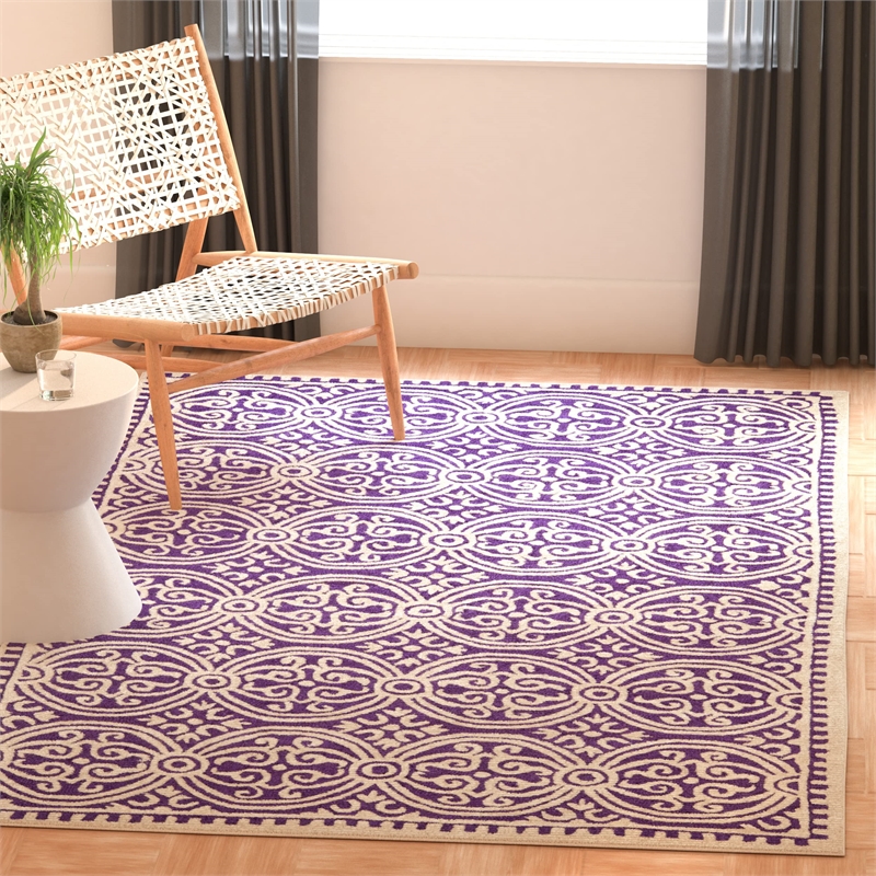 Safavieh Cambridge Purple Transitional Rug - Square 4'
