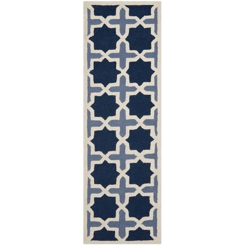 Safavieh Cambridge Light Blue Transitional Rug - Runner 2'6