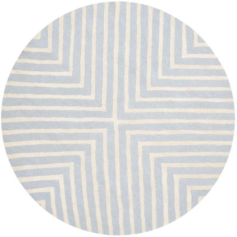 Safavieh Cambridge Light Blue Transitional Rug - Round 4'
