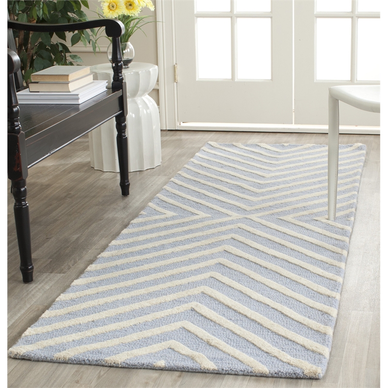 Safavieh Cambridge Light Blue Transitional Rug - Runner 2'6