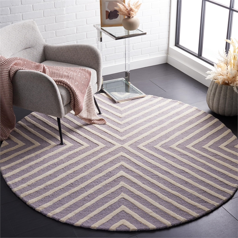 Safavieh Cambridge Silver Transitional Rug - Round 6'