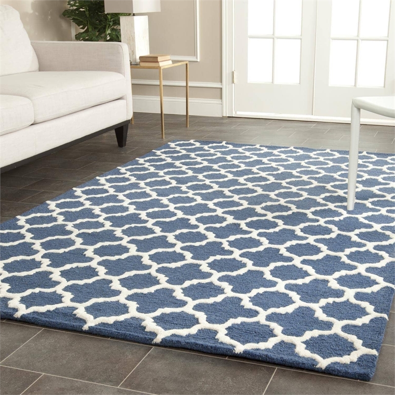 Safavieh Cambridge Navy Transitional Rug - Square 8'