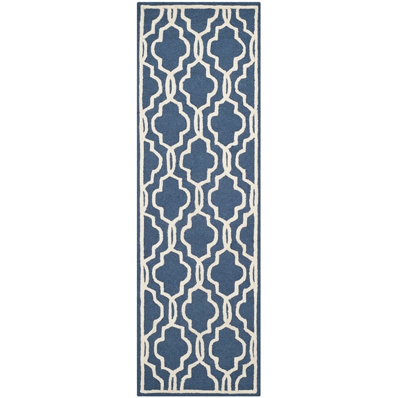 Safavieh Cambridge Navy Transitional Rug - Runner 2'6