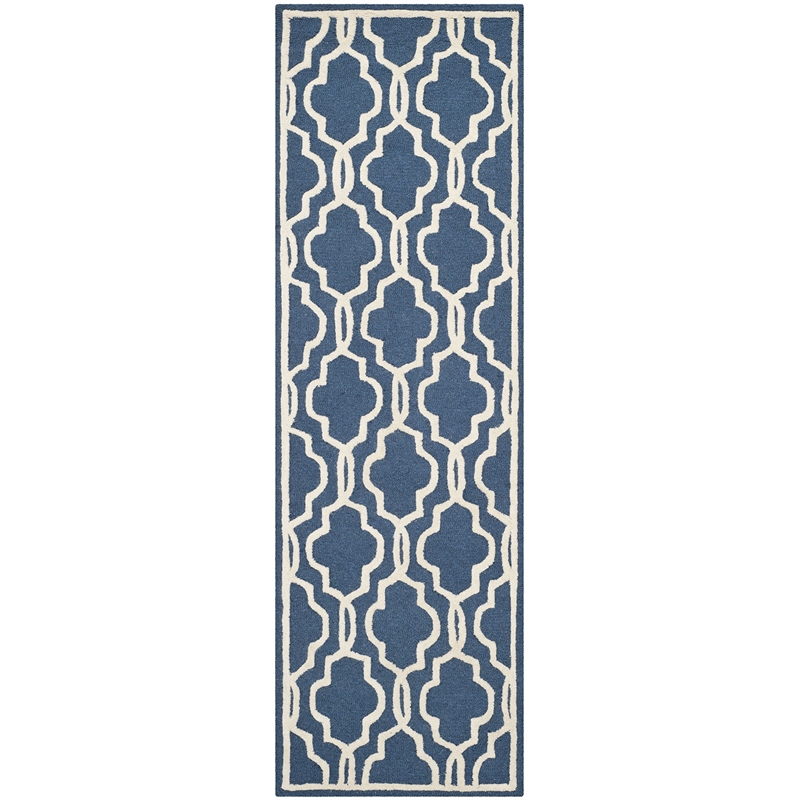 Safavieh Cambridge Navy Transitional Rug - Runner 2'6