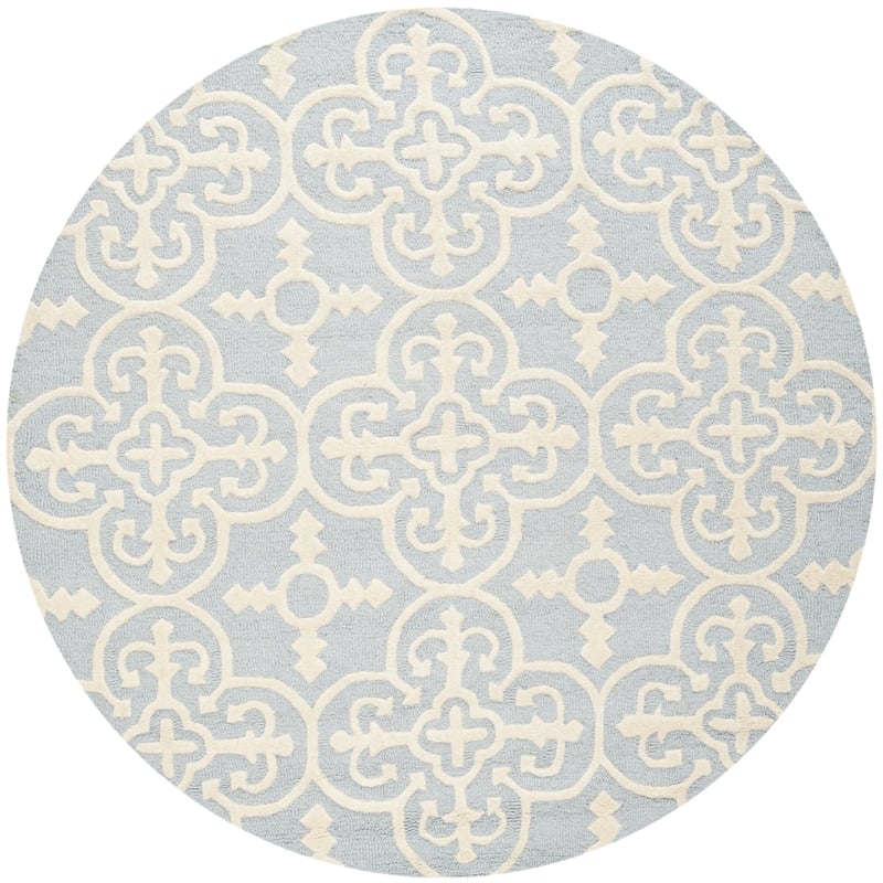 Safavieh Cambridge Light Blue Transitional Rug - Round 8'
