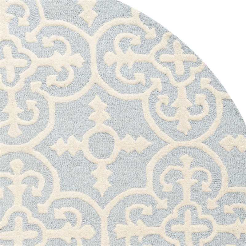 Safavieh Cambridge Light Blue Transitional Rug - Round 8'