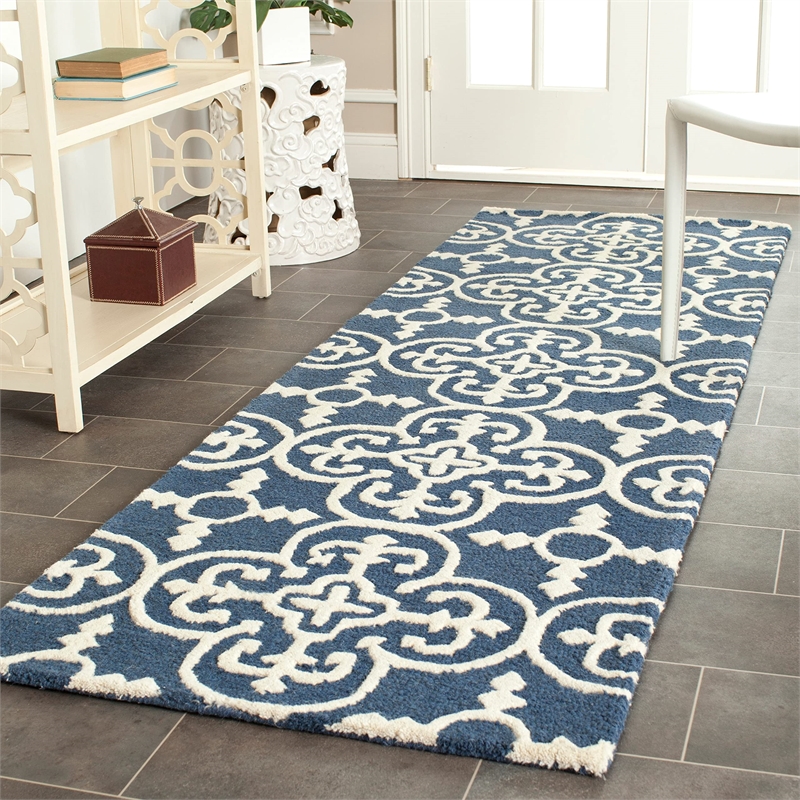 Safavieh Cambridge Light Blue Transitional Rug - Runner 2'6