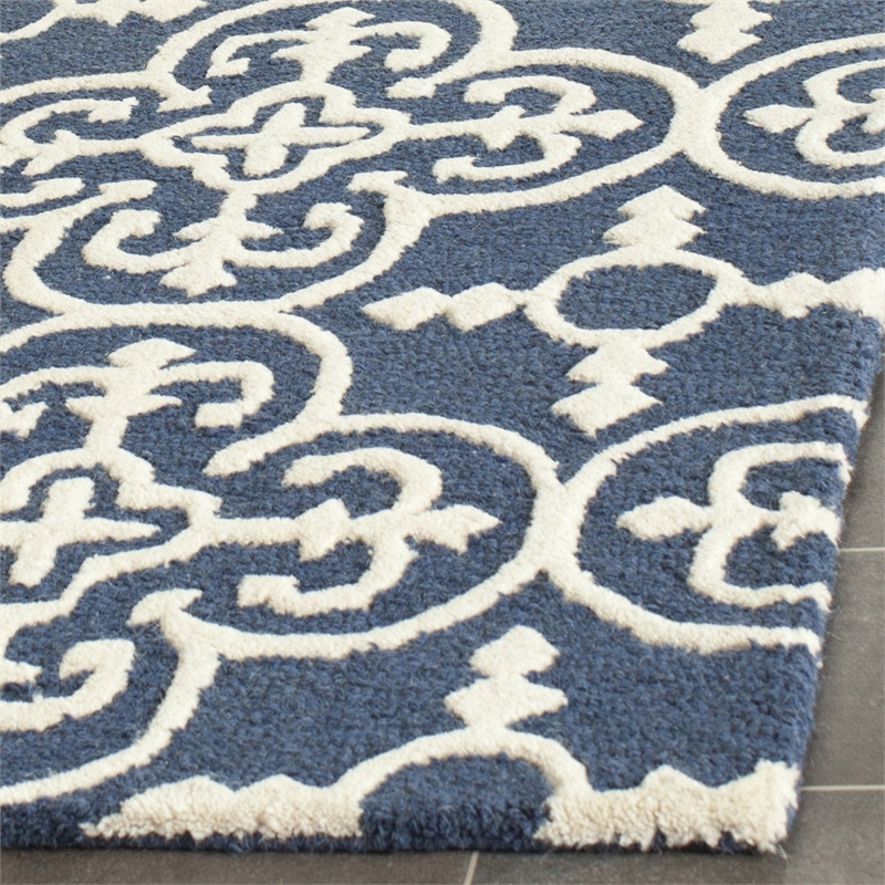 Safavieh Cambridge Navy Transitional Rug - Runner 2'6