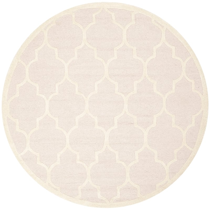 Safavieh Cambridge Light Pink Transitional Rug - Round 6'