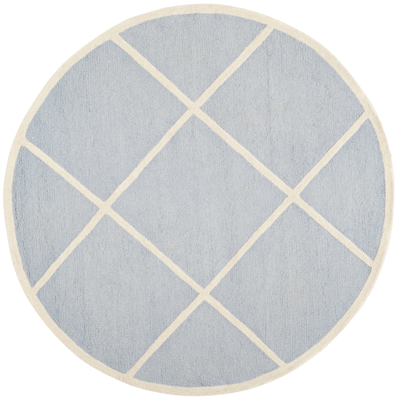 Safavieh Cambridge Light Blue Transitional Rug - Round 4'