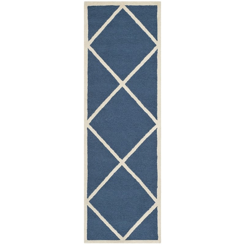 Safavieh Cambridge Navy Transitional Rug - Runner 2'6