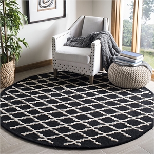 Safavieh Cambridge Black Transitional Rug - Round 6'