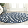 Safavieh Cambridge Navy Transitional Rug - Round 4'
