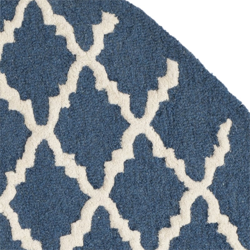 Safavieh Cambridge Navy Transitional Rug - Round 4'