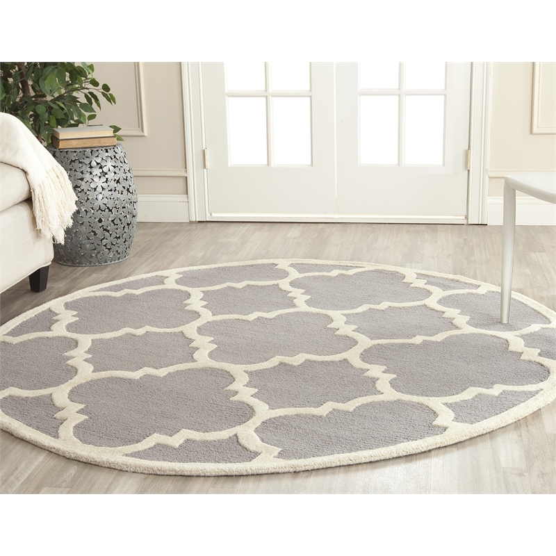 Safavieh Cambridge Silver Transitional Rug - Round 6'