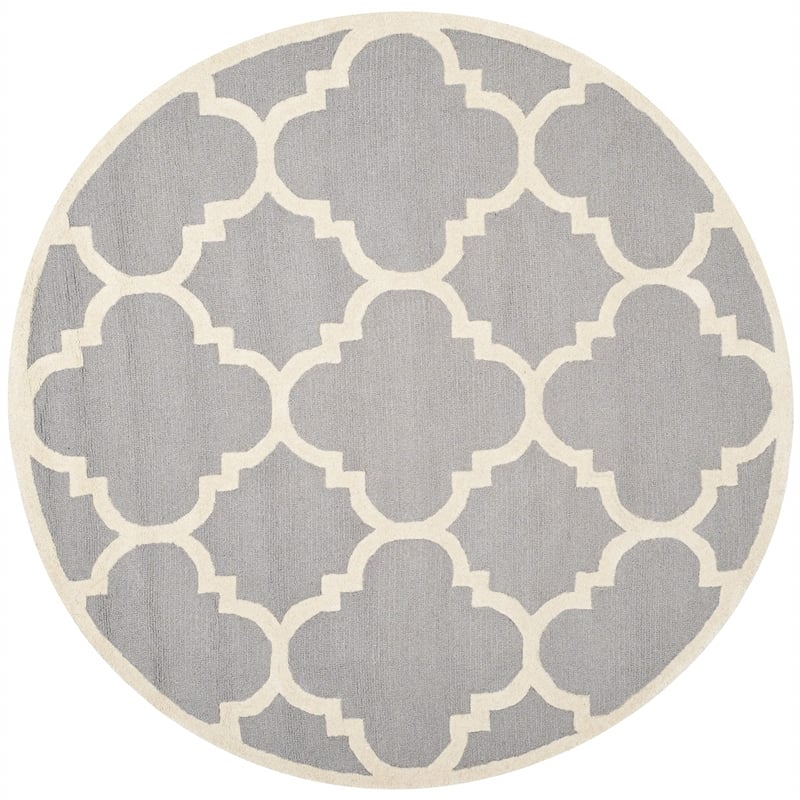 Safavieh Cambridge Silver Transitional Rug - Round 6'