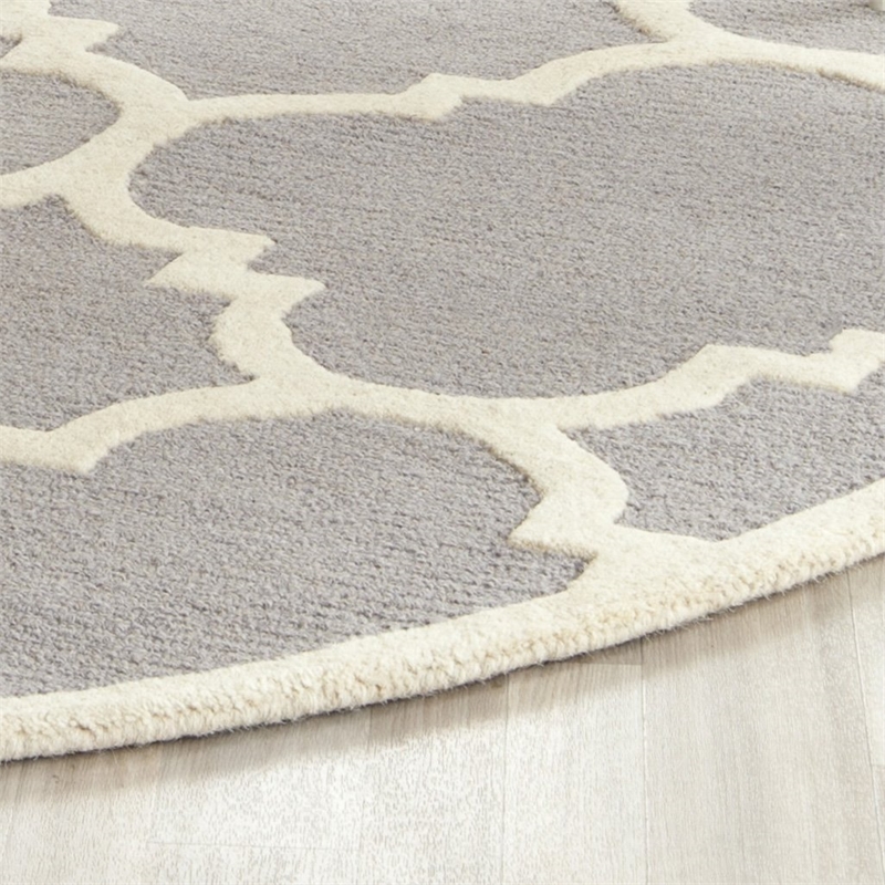 Safavieh Cambridge Silver Transitional Rug - Round 6'