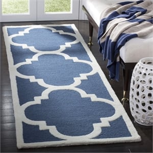 Safavieh Cambridge Navy Transitional Rug - Runner 2'6&quot x 14'
