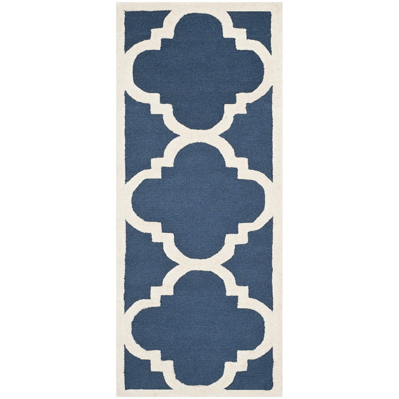 Safavieh Cambridge Navy Transitional Rug - Runner 2'6