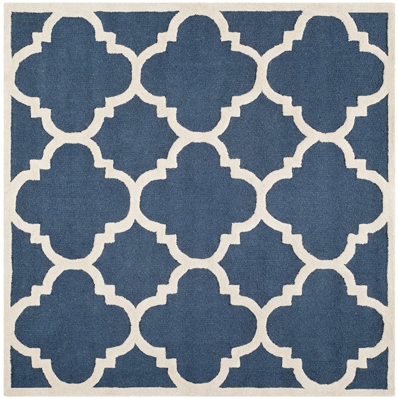 Safavieh Cambridge Navy Transitional Rug - Square 10'