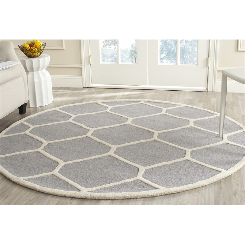 Safavieh Cambridge Silver Transitional Rug - Round 6'