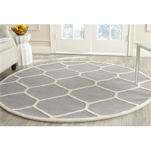 Safavieh Cambridge Silver Transitional Rug - Round 6'
