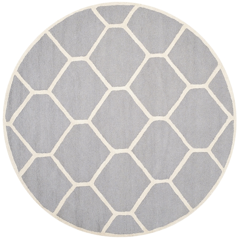 Safavieh Cambridge Silver Transitional Rug - Round 6'