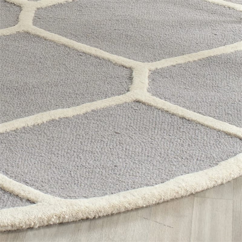 Safavieh Cambridge Silver Transitional Rug - Round 6'