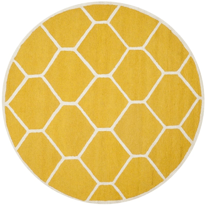 Safavieh Cambridge Gold Transitional Rug - Round 6'