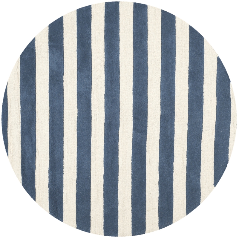 Safavieh Cambridge Navy Transitional Rug - Round 6'