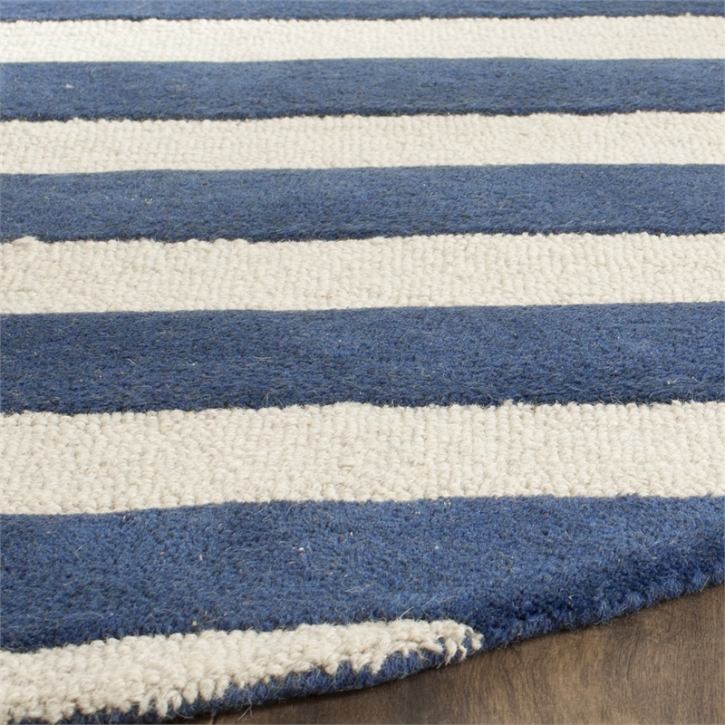 Safavieh Cambridge Navy Transitional Rug - Round 6'