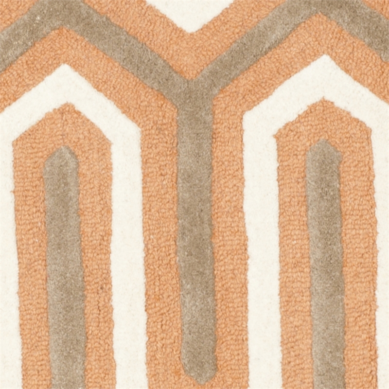 Safavieh Cambridge Orange Transitional Rug - Round 6'